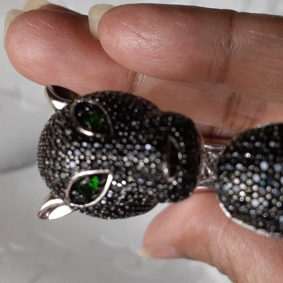PRICE IS FIRM. 925 Genuine Russian Diopside and Genuine Black Spinel, Cat. - Picture 13 of 17